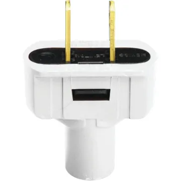 Leviton 15 Amp Non-Polarized Plug, Non-Grounding, White