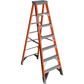 Werner Type IAA Fiberglass Step Ladder - 7 ft