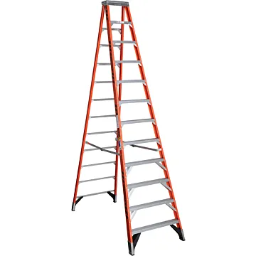 Werner Type IAA Fiberglass Step Ladder - 12 ft