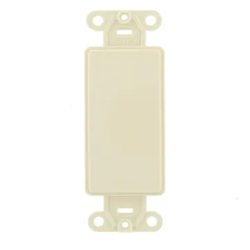 Leviton 1-Gang Decora Blank Insert (Light Almond)