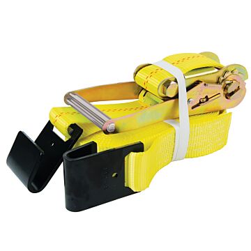 Ancra Cargo Heavy Duty Ratchet Tie-Down w/ Flat Hooks - 2 in. x 27 ft