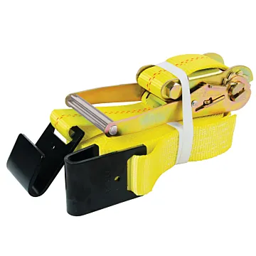 Ancra Cargo Heavy Duty Ratchet Tie-Down w/ Flat Hooks - 2 in. x 27 ft