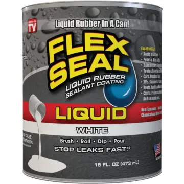 Flex Seal Liquid Rubber Sealant (White) 1 pt
