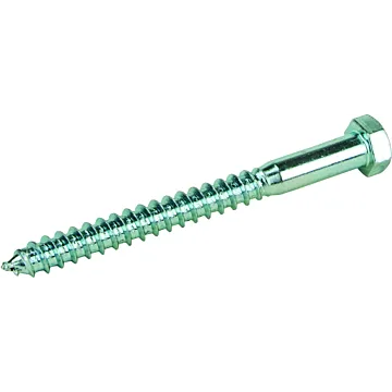 3/8" x 4" Hex Head, Lag Screw, Zinc 