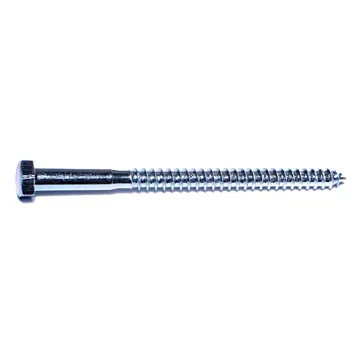 3/8" x 5-1/2" Hex Head, Lag Screw, Zinc 