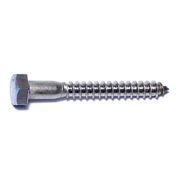 5/16" x 2-1/2" Hex Head, Lag Screw, Stainless Steel 