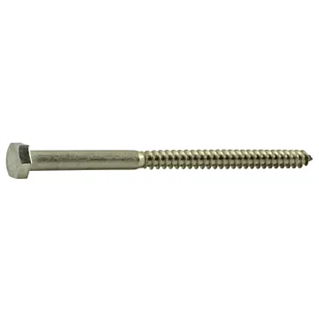5/16" x 5" Hex Head, Lag Screw, Stainless Steel 
