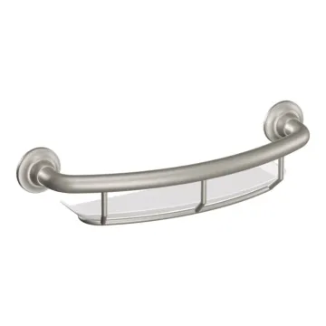 Moen Grab Bar with Shelf (Brushed Nickel) 16 in.