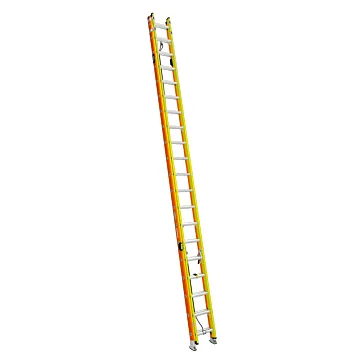 Werner Type IA Fiberglass GLIDESAFE™ Tri-Rung Extension Ladder - 40 ft