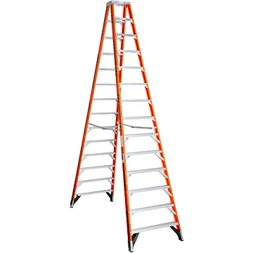 Werner Type IA Fiberglass Twin Ladder - 14 ft