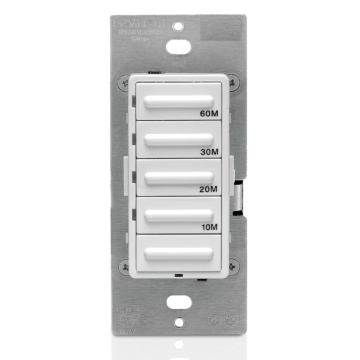 Leviton Decora Preset Resistive/Inductive 60 Minute Countdown Timer (White)