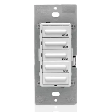 Leviton Decora Preset Resistive/Inductive 60 Minute Countdown Timer (White)