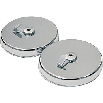 Master Magnetics Chrome Magnetic Double Hook - 35 lb Capacity