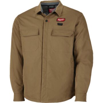 Milwaukee M12 Men's Heated Shirt Jacket (Khaki) 3XL