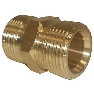 BE M22 Male x M22 Male Brass Twist Adapter