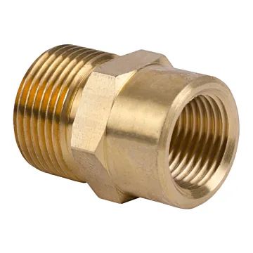 JE Adams Industries, Ltd 3/8" Female NPT x M22 Male Brass Twist Adapter
