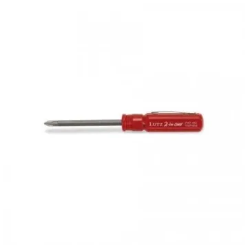 Lutz Gorilla Glue Imprinted Chrome Vanadium Steel Red 2-in-One Screwdriver