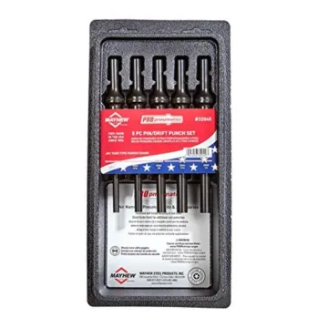 MAYHEW® Pin Punch SAE 5pc Set Pneumatic