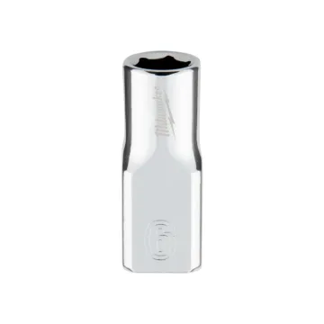 Milwaukee 1/4" Drive 6mm Metric Socket with FOUR FLAT™ Sides