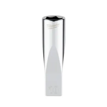 Milwaukee 1/4" Drive 10mm Metric Deep Socket with FOUR FLAT™ Sides