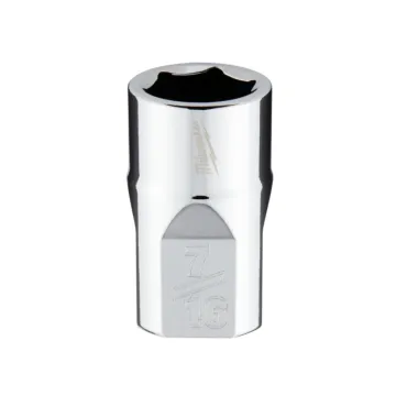 Milwaukee 3/8" Drive 7/16" SAE Socket with FOUR FLAT™ Sides