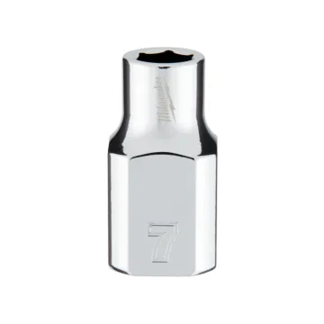 Milwaukee 3/8" Drive 7mm Metric Socket with FOUR FLAT™ Sides