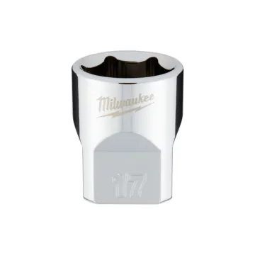Milwaukee 3/8" Drive 17mm Metric Socket with FOUR FLAT™ Sides