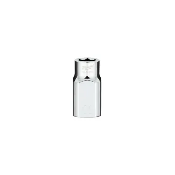 Milwaukee 1/2" Drive 11MM Metric 6-Point Socket with FOUR FLAT™ Sides