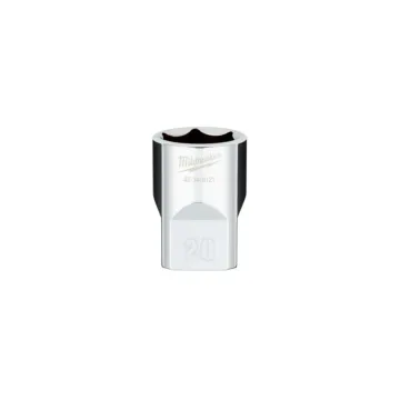 Milwaukee 1/2" Drive 20MM Metric 6-Point Socket with FOUR FLAT™ Sides