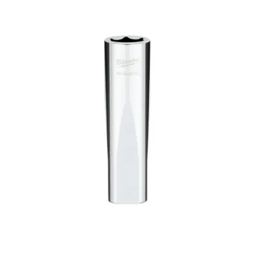 Milwaukee 1/2" Drive 15MM Metric 6-Point Deep Socket with FOUR FLAT™ Sides