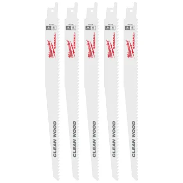 Milwaukee 9" 6 TPI Fleam Ground SAWZALL® Blade for Clean Wood (5 PK)