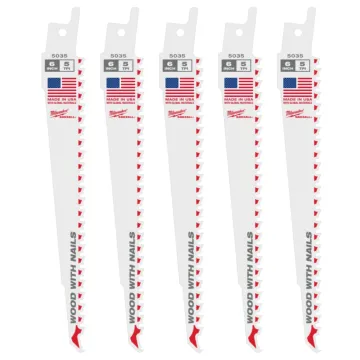 Milwaukee 6" 5 TPI SAWZALL® Blade for Wood with Nails (5 PK)