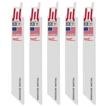 Milwaukee 6" 18 TPI SAWZALL® Blade for Medium Metal (5 PK)