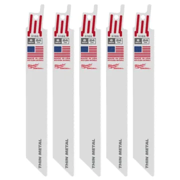 Milwaukee 6" 24 TPI SAWZALL® Blade for Thin Metal (5 PK)