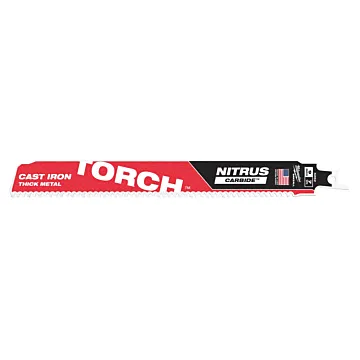 Milwaukee 9" 8 TPI TORCH™ with NITRUS™ Carbide SAWZALL® Blade for Cast Iron (3 PK)