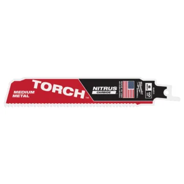Milwaukee 10 TPI TORCH™ w/ NITRUS™ Carbide Teeth SAWZALL® Blade for Conduit and Strut - 6 in.