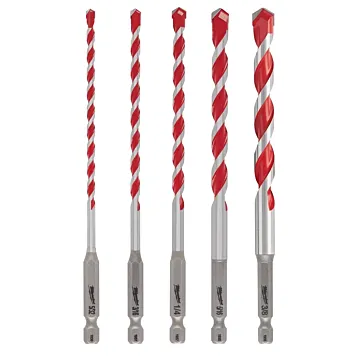 Milwaukee 5PC SHOCKWAVE™ Impact Duty Carbide Hammer Drill Bit Set