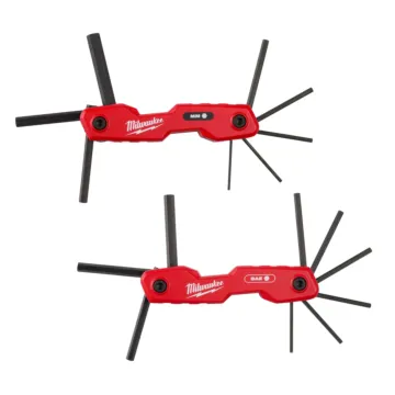 Milwaukee 2PC 17-Key Folding Hex Key Sets - SAE/Metric