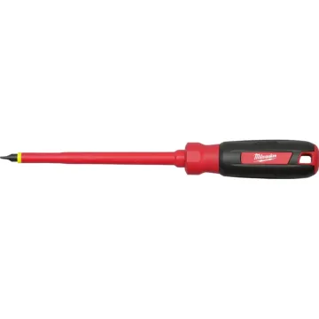 Milwaukee 1/4" Slotted - 6" 1000V Insulated Screwdriver