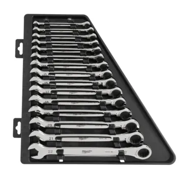 Milwaukee Ratcheting Metric Combination Wrench Set (15pc)