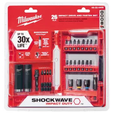 Milwaukee 26PC SHOCKWAVE™ Impact Duty Drive and Fasten Set