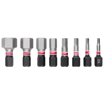 Milwaukee SHOCKWAVE™ Impact Duty 1 in. METRIC HEX Impact Duty Bit Set (8pc)