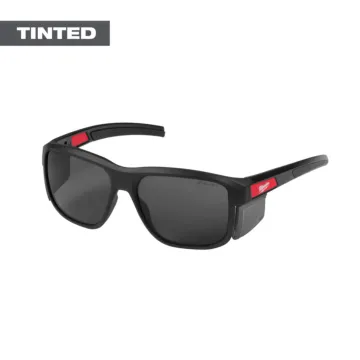 Milwaukee Full Frame Safety Glasses with Removable Side Shields – Tinted Anti-Scratch Lenses