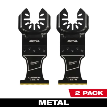 Milwaukee 1-3/8” Carbide Teeth Metal Universal Fit Oscillating Multi-Tool Blade (2 PK)