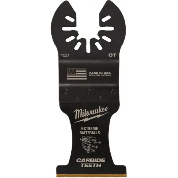 Milwaukee 1-3/8” Carbide Teeth Multi-Material Universal Fit Oscillating Multi-Tool Blade (1 PK)