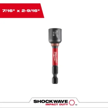 Milwaukee SHOCKWAVE™ Impact Duty 7/16" x 2-9/16" Magnetic Nut Driver (10 pk)