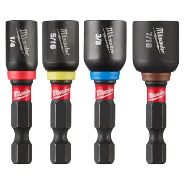 Milwaukee 4PC SHOCKWAVE™ Impact Duty 1-7/8" Magnetic Nut Driver Set