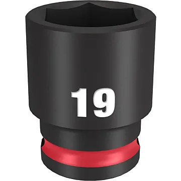 Milwaukee SHOCKWAVE™ Impact Duty 3/8" Drive 19MM Standard 6 Point Socket