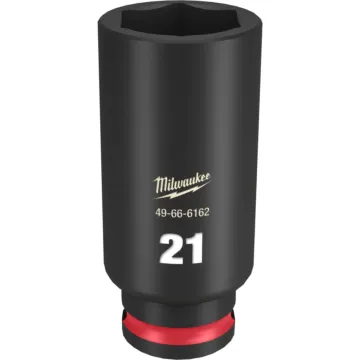 Milwaukee SHOCKWAVE™ Impact Duty 3/8" Drive 21MM Deep 6 Point Socket