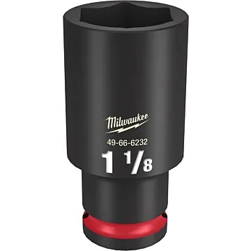 Milwaukee SHOCKWAVE™ Impact Duty 1/2" Drive 1-1/8" Deep 6 Point Socket